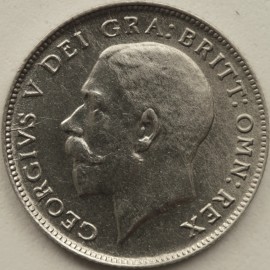 SIXPENCES 1920  GEORGE V 50% SILVER  BU