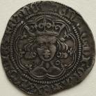 HENRY VI 1422 -1430 HENRY VI GROAT ANNULET ISSUE YOUNG PORTRAIT ANNULETS AT NECK CALAIS MINT MM PIERCED CROSS VF