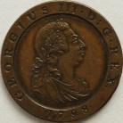 FARTHINGS 1798  GEORGE III PROOF PATTERN BY KUCHLER IN BRONZED COPPER BMC 1203 RARE GEF