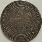 EDWARD VI 1551  EDWARD VI CROWN FINE SILVER ISSUE KING ON HORSEBACK WITH DATE BELOW HORSE MM Y NVF/GF
