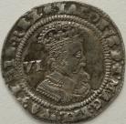 JAMES I 1619 -1625 JAMES I SIXPENCE 3RD COINAGE 6TH BUST MM THISTLE GOOD PORTRAIT NEF