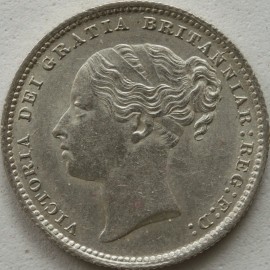 SHILLINGS 1887  VICTORIA YOUNG HEAD VERY SCARCE BU