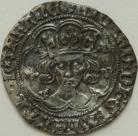RICHARD III 1483 -1485 RICHARD III GROAT. TYPE 3. LONDON MINT. NOTHING BELOW BUST. MM HALVED SUN AND ROSE 2. DARK TONE VF