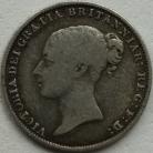 SIXPENCES 1863  VICTORIA VERY RARE. METAL FLAW ON OBVERSE GF