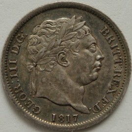 SHILLINGS 1817  GEORGE III  NEF