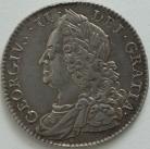 HALF CROWNS 1751  GEORGE II V.QUARTO RARE NEF