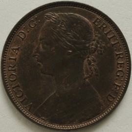 PENNIES 1884  VICTORIA F119 UNC LUS