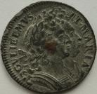 FARTHINGS 1690  WILLIAM & MARY TIN ISSUE VERY RARE GRADE EF