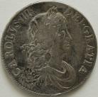CROWNS 1666  CHARLES II 2ND BUST GREAT FIRE OF LONDON RARE NVF