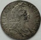SHILLINGS 1700  WILLIAM III 5TH BUST - SUPERB MINT STATE TONED MS.T