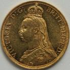 TWO POUNDS (GOLD) 1887  VICTORIA VICTORIA JUBILEE HEAD GEF