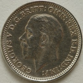 THREEPENCES SILVER 1927  GEORGE V PROOF ISSUE RARE UNC LUS