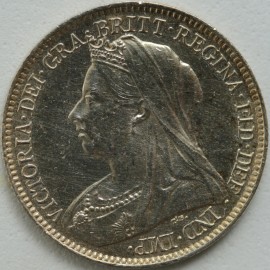 SIXPENCES 1898  VICTORIA  UNC LUS