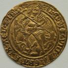 HAMMERED GOLD 1509 -1526 HENRY VII ANGEL. ST.MICHAEL SLAYING DRAGON. REVERSE SHIP SAILING RIGHT. H AND ROSE EITHER SIDE OF CROSS. MM PORTCULLIS. SCARCE. GVF