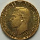 FIVE POUNDS (GOLD) 1937  GEORGE VI GEORGE VI PROOF DUSTY TONE FDC