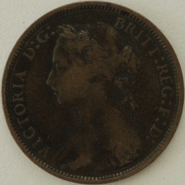 HALFPENCE 1881 H VICTORIA  GF