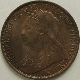 PENNIES 1900  VICTORIA  UNC T