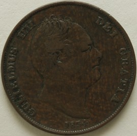 PENNIES 1834  WILLIAM IV  GF