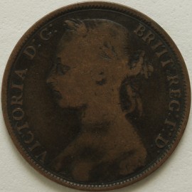 PENNIES 1889  VICTORIA  GF