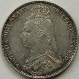 SHILLINGS 1891  VICTORIA  GVF