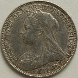 SIXPENCES 1897  VICTORIA  GVF