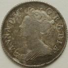 SHILLINGS 1708  ANNE ROSES AND PLUMES NVF/VF