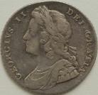 SHILLINGS 1731  GEORGE II PLUMES EXTREMELY RARE NVF