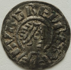 KINGS OF MERCIA 852 -874 BURGRED PENNY. PHASE 11B. LUNETTES TYPE A. HYGEREAD. DMON. HVGERE. ETA IN THREE LINES GVF