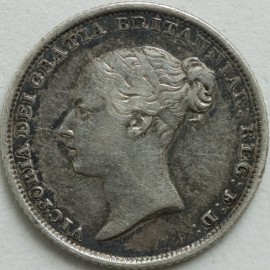 SIXPENCES 1838  VICTORIA SCARCE NVF