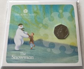 FIFTY PENCE 2023  CHARLES III THE SNOWMAN PACK BU