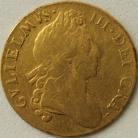 GUINEAS 1697  WILLIAM III WILLIAM III 2ND BUST. SCUFFS F