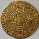 HAMMERED GOLD 1351 -1361 EDWARD III NOBLE PRE- TREATY PERIOD. SERIES E. ANNULET STOPS BOTH SIDES. mm CROSS 2 (FULL FLAN) STRONG PORTRAIT NEF
