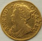 GUINEAS 1714  ANNE ANNE. 3RD BUST. GF