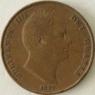 PENNIES 1837  WILLIAM IV EXTREMELY RARE F