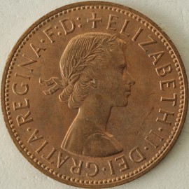 PENNIES 1961  ELIZABETH II SCARCE BU