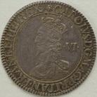 CHARLES I 1631 -1632 CHARLES I SIXPENCE. BRIOTS FIRST MILLED ISSUE. EARLY BUST WITH FALLING LACE COLLAR. REV. SQUARE TOPPED SHILED OVER LONG CROSS FOURCHEE. MM. FLOWER AND BEE NEF