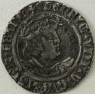 HENRY VIII 1526 -1544 HENRY VIII GROAT. 2ND COINAGE. LAKER BUST D. LARGE FACE WITH ROMAN NOSE. MM LIS. VF NICE PORTRAIT VF