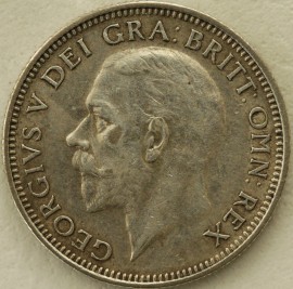 SHILLINGS 1927  GEORGE V 1ST TYPE GVF