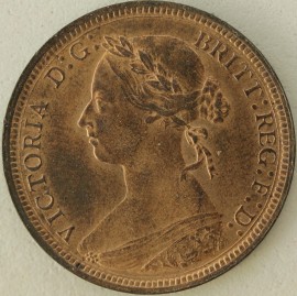 HALFPENCE 1889  VICTORIA  UNC LUS