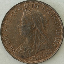 HALFPENCE 1896  VICTORIA LOWTIDE F371 SCARCE UNC T