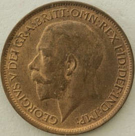 HALFPENCE 1912  GEORGE V  UNC LUS