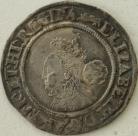 ELIZABETH I 1566  ELIZABETH I SIXPENCE. SMALL BUST. MM LION GVF