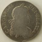CROWNS 1666  CHARLES II 2ND BUST. GREAT FIRE OF LONDON. RARE F