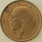 PENNIES 1911  GEORGE V SMALL STAINS UNC LUS