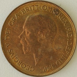 PENNIES 1932  GEORGE V SCARCE. SUPERB TONED UNC