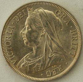 HALF CROWNS 1900  VICTORIA  BU