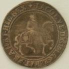 HALF CROWNS 1604 -5 JAMES I 2nd COINAGE KING ON HORSEBACK REVERSE QVAE DEVS MM LIS VERY RARE S2653 NVF/VF