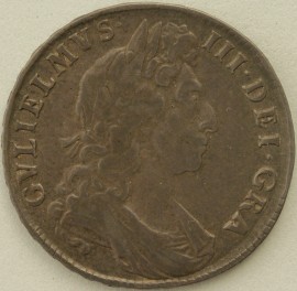 HALF CROWNS 1698  WILLIAM III DECIMO ESC 554 NVF