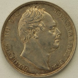 HALF CROWNS 1834  WILLIAM IV WW IN SCRIPT GEF