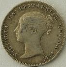 THREEPENCES SILVER 1864  VICTORIA SCARCE GF